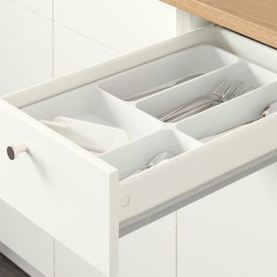 IKEA Шкаф KNOXHULT (ИКЕА КНОКСХУЛЬТ), Напольный шкаф с ящиками, белый, 40 см, 903.267.87 90326787 фото