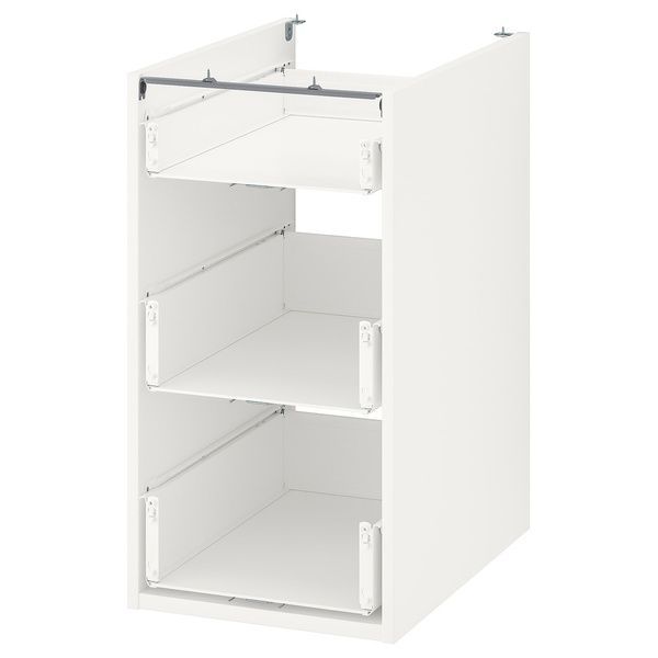 IKEA Напольный шкаф/3 ящика, белый ENHET, 404.404.22 40440422 фото