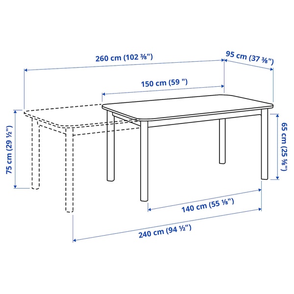 IKEA Стол и 4 стула, коричневый/антрацит STRANDTORP / ODGER, 193.886.47 19388647 фото