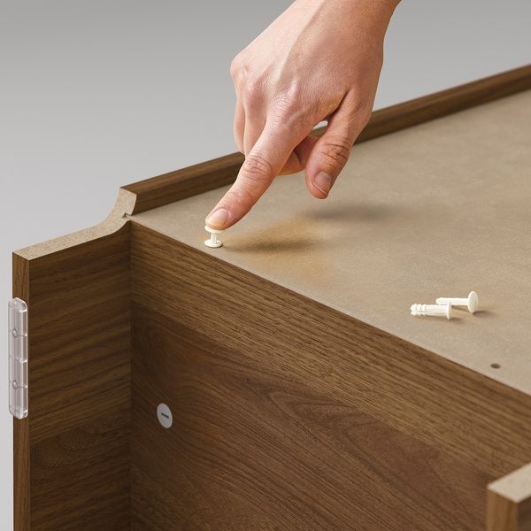 IKEA Книжкова шафа, коричневий горіх BILLY, 805.086.41 80508641 фото