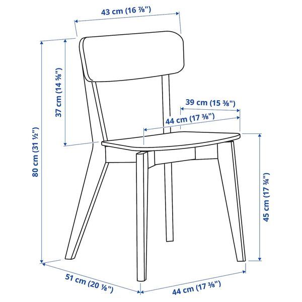 IKEA Стіл та 4 стільці, світлий бук/чорний SKANSN&Auml;S / LISABO, 095.615.67 09561567 фото