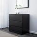 IKEA Комод, 3 шухляди, чорно-коричневий MALM, 204.035.57 20403557 фото 3