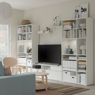 IKEA Комбинация ТВ/полка, белый VIHALS, 594.406.10 59440610 фото