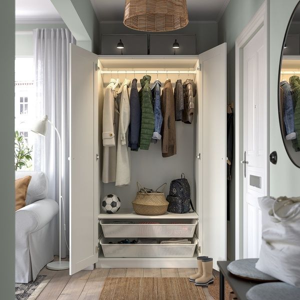 IKEA Гардероб комбінований білий/білий PAX / GULLABERG, 295.629.81 29562981 фото