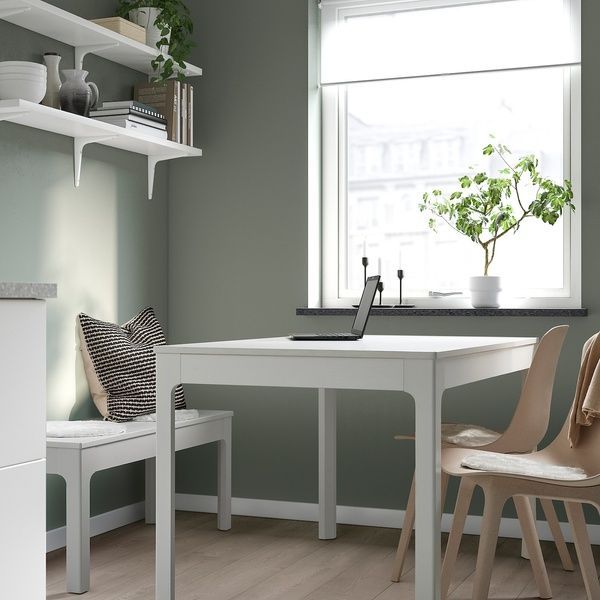 IKEA MALORTSMOTT (ІKEA МАЛОРТСМОТТ), Подушка на стілець, біла, 32 см, 205.635.60 20563560 фото