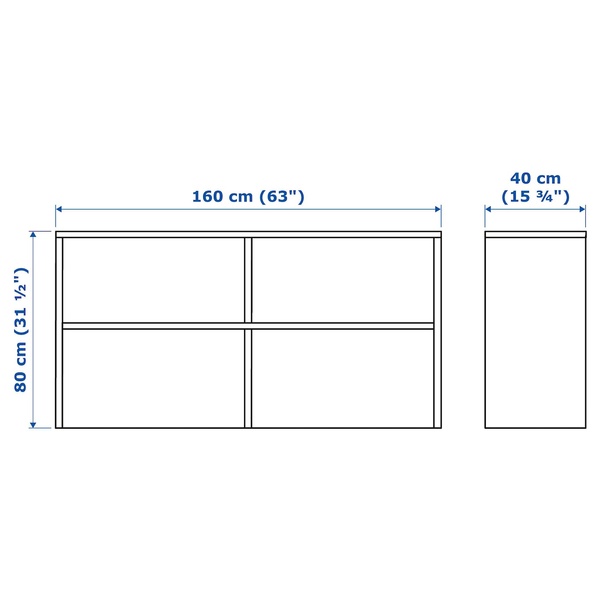 IKEA Стеллаж GALANT (ИКЕА ГАЛАНТ), Надставка двойная, 402.115.95 40211595 фото