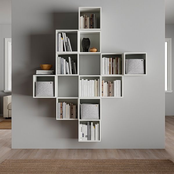 IKEA Навісна шафа комбінована, біла EKET, 591.890.33 59189033 фото