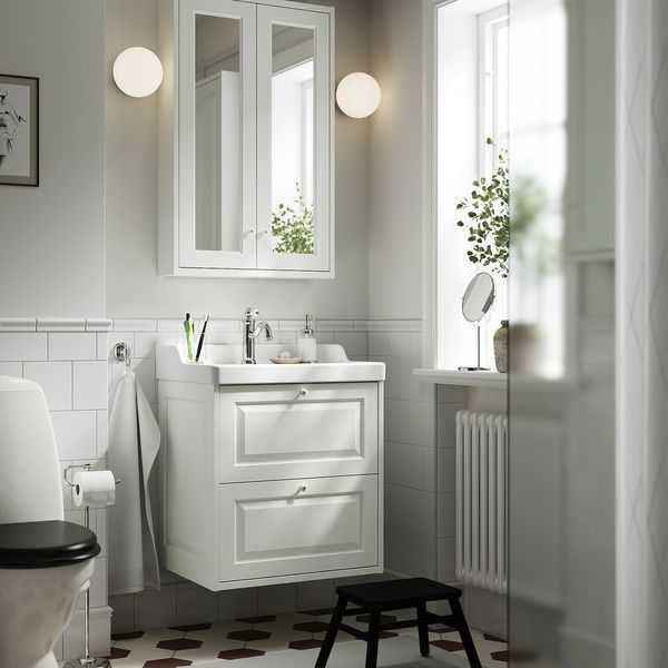 IKEA Шкаф под умывальник с ящиками, белый T&Auml;NNFORSEN, 005.351.15 00535115 фото