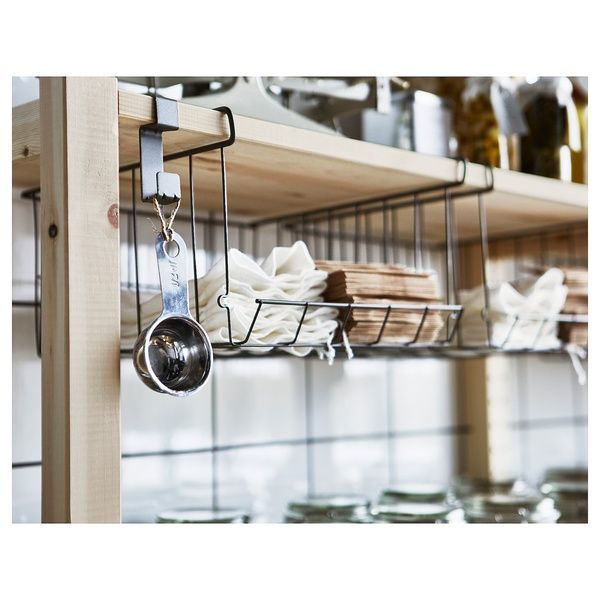 IKEA Корзина с зажимом, серо-коричневый OBSERVAT&Ouml;R, 203.124.92 20312492 фото