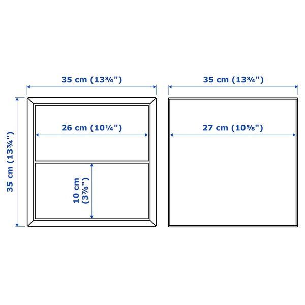 IKEA Комбінація навісної шафи, білий/горіх EKET, 094.903.20 09490320 фото