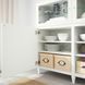 IKEA BESTA (ІKEA БЕСТА), Комбинация с дверцами, белый/Смевикен/Каббарп белый прозрачное стекло, 180х42х112 см, 293.843.47 29384347 фото 7