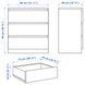 IKEA Комод, 3 шухляди, білий глянець MALM, 704.240.53 70424053 фото 2
