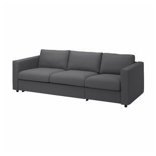 IKEA Чохол на 3-місний диван Hallarp сірий VIMLE, 393.993.34 39399334 фото