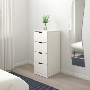 IKEA Комод NORDLI (ІKEA НОРДЛИ), Комод, 4 ящики, білий, 792.398.43 79239843 фото