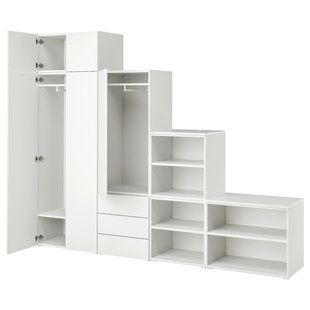 IKEA Шкаф 5 дверей + 3 ящика, белый/Фонн белый PLATSA, 594.221.97 59422197 фото