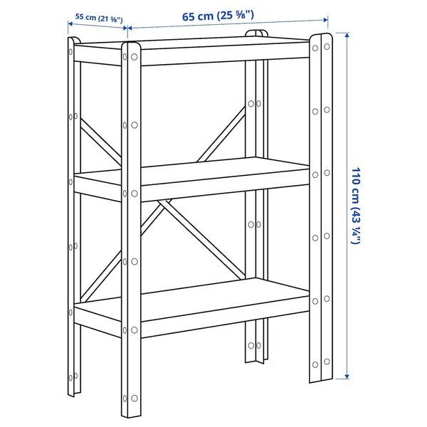 IKEA Книжный шкаф, черный BROR, 692.726.49 69272649 фото
