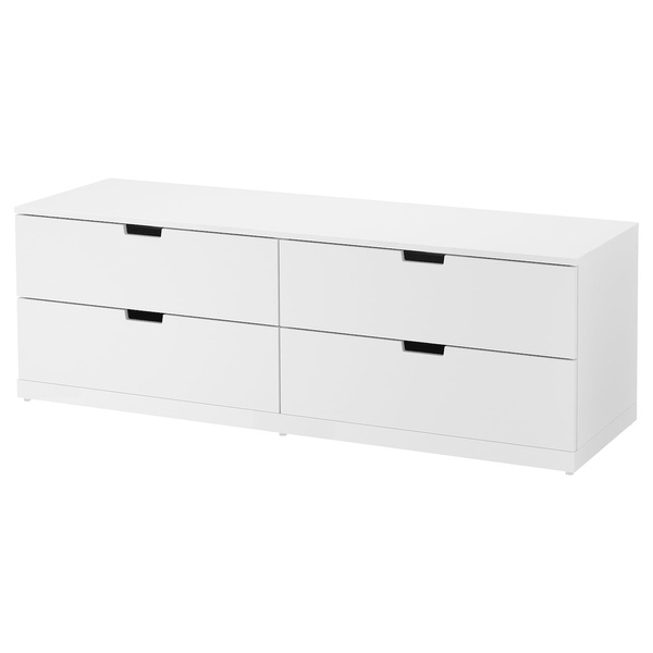 IKEA Тумба NORDLI (ИКЕА НОРДЛИ), Комод, 4 ящика, белый, 492.394.96 49239496 фото