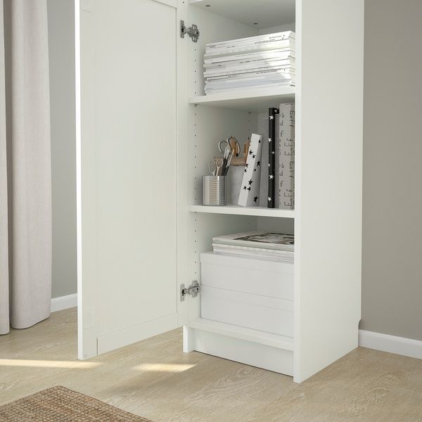 IKEA BILLY (ИКЕА БИЛЛИ), Книжный шкаф, верх/столешница, стекло, белый, стекло, 40x42x237 см, 893.988.60 89398860 фото