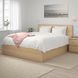 IKEA Кровать с ящиком для хранения, дубовый шпон, беленый MALM, 004.126.85 00412685 фото 6