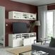 IKEA Комбинация ТВ/стекл дверца, белый/Ханвикен белое прозрачное стекло BEST&Aring;, 094.103.71 09410371 фото 3