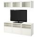 IKEA Комбинация ТВ/стекл дверца, белый/Ханвикен белое прозрачное стекло BEST&Aring;, 094.103.71 09410371 фото 2
