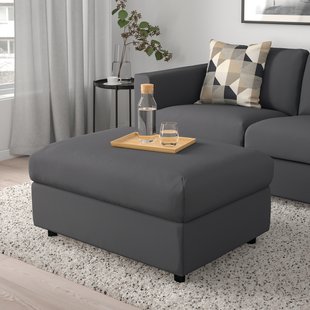 IKEA VIMLE (ІKEA ВИМЛЕ), Підставка для ніг з ящиком, Халларп сірий, 393.925.92 39392592 фото