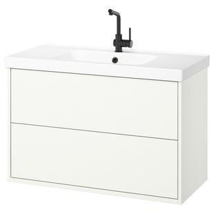 IKEA Умывальник с ящиками/мойкой/смесителем, белый HAVB&Auml;CK / ORRSJ&Ouml;N, 595.213.24 59521324 фото
