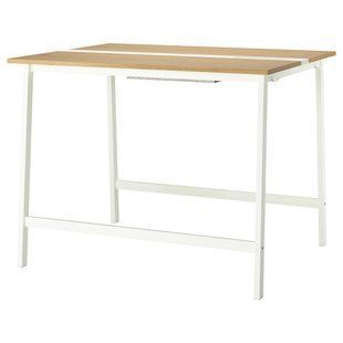 IKEA Конференц-стіл, дуб/білий шпон MITTZON, 695.334.68 69533468 фото