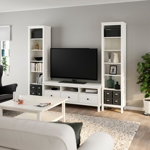 IKEA Модульная гостиная HEMNES (ИКЕА ХЕМНЭС), Тумба под ТВ и стеллажи, 892.995.39 89299539 фото