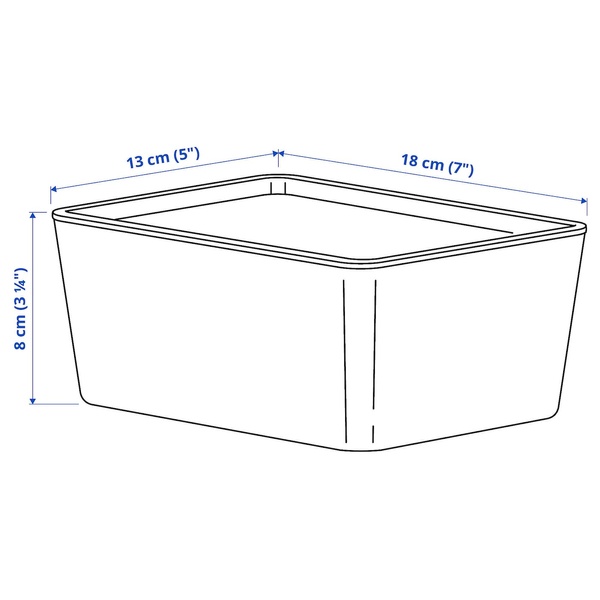 IKEA Контейнер з кришкою, білий KUGGIS, 995.611.53 99561153 фото