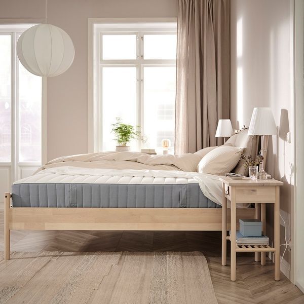 IKEA Матрас, пружины карманного типа, твердый/голубой VALEV&Aring;G, 404.507.03 40450703 фото