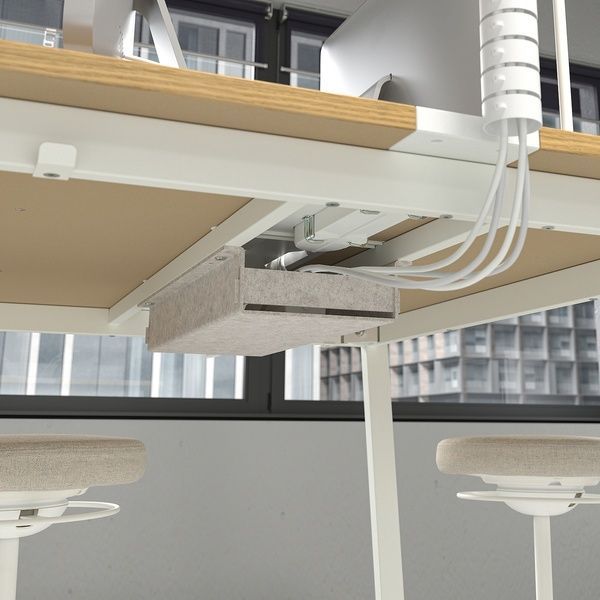 IKEA Конференц-стіл, дуб/білий шпон MITTZON, 695.334.68 69533468 фото