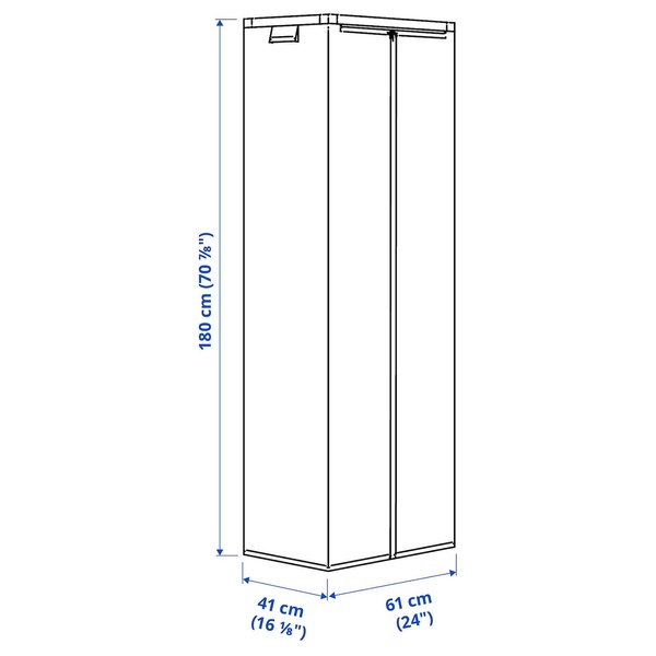 IKEA JOSTEIN (ИКЕА ЖОСТЕЙН), Крышка прозрачная/вход/выход, 61x41x180 см, 205.215.89 20521589 фото