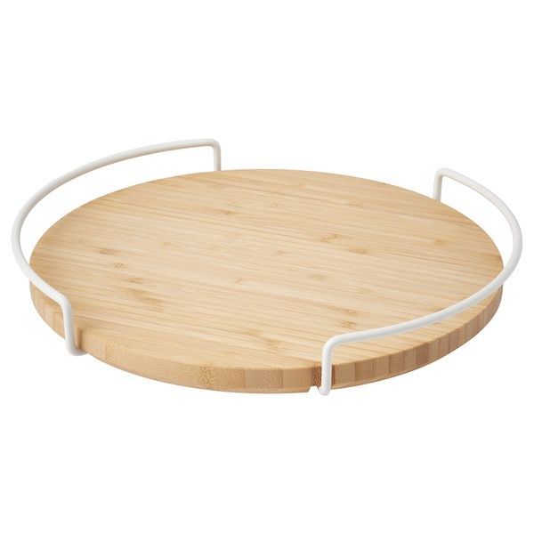 IKEA Піднос, що обертається, бамбуковий органайзер APTITLIG, 605.624.98 60562498 фото