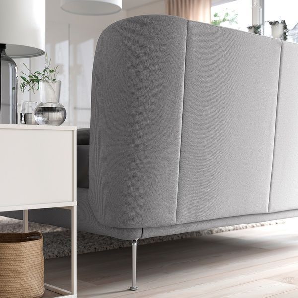 IKEA Каркас кровати с мягкой обивкой, Таллмира белый/черный/Лёнсет TUFJORD, 395.553.34 39555334 фото