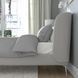 IKEA Каркас кровати с мягкой обивкой, Таллмира белый/черный/Лёнсет TUFJORD, 395.553.34 39555334 фото 3