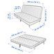 IKEA Диван 3-місний, пружинний матрац/Skartofta червоний/коричневий NYHAMN, 694.946.31 69494631 фото 9