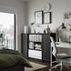 IKEA Комбинация стеллажей с дверцами, имитация черного цвета. дуб BILLY / OXBERG, 794.835.90 79483590 фото 3