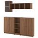 IKEA Комбінація з дверима, коричневий горіх/скло прозоре BILLY / EKET, 695.060.78 69506078 фото 2