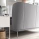 IKEA Каркас кровати с мягкой обивкой, Таллмира белый/черный/Лёнсет TUFJORD, 395.553.34 39555334 фото 4