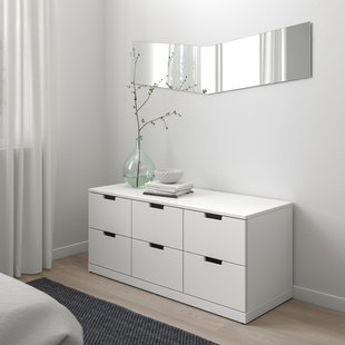 IKEA Комод NORDLI (ИКЕА НОРДЛИ), Комод, 6 ящиков, белый, 292.394.97 29239497 фото