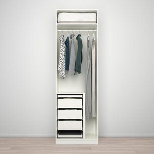 IKEA Гардероб комбінований, білий/дзеркало PAX / FORSAND/&Aring;HEIM, 693.363.97 69336397 фото