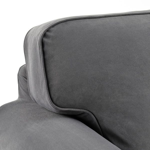 IKEA 4-х місний кутовий диван Хакебо темно-сірий EKTORP, 095.089.85 09508985 фото