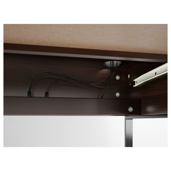 IKEA Письменный стол, черно-коричневый MICKE, 202.447.47 20244747 фото
