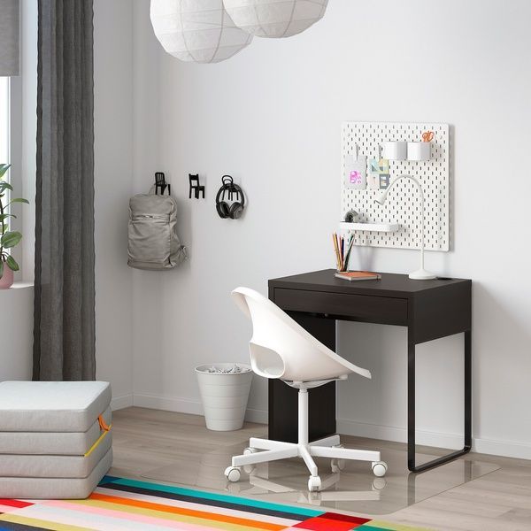 IKEA Письменный стол, черно-коричневый MICKE, 202.447.47 20244747 фото