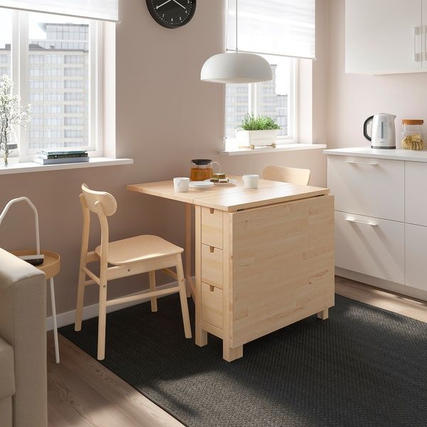 IKEA Стол и 2 стула, берёза/берёза NORDEN / R&Ouml;NNINGE, 994.426.07 99442607 фото