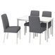 IKEA Стіл і 4 стільці, білий/Gunnared середньо-сірий DANDERYD / BERGMUND, 495.442.55 49544255 фото 2