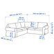 IKEA 4-х місний кутовий диван Хакебо темно-сірий EKTORP, 095.089.85 09508985 фото 6