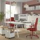 IKEA Офісне крісло з підлокітниками, червоний Gr&auml;sn&auml;s SM&Ouml;RKULL, 605.034.37 60503437 фото 1