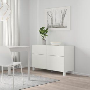 IKEA Комбинация полок с дверцами/ящиками, белый/Лаппвикен/Стуббарп белый BEST&Aring;, 991.953.05 99195305 фото